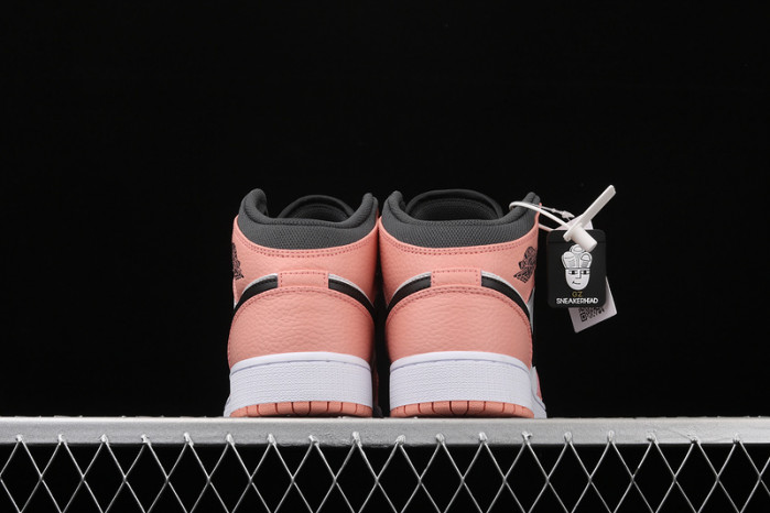 air jordan 1 mid pink quartz (gs) 555112-603