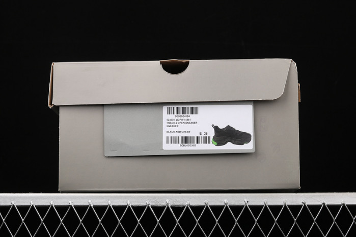 bl triple s trainers black green sneakers a111316