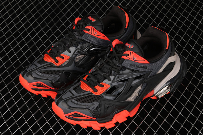 bl track trainers sneaker black orange h903p80819