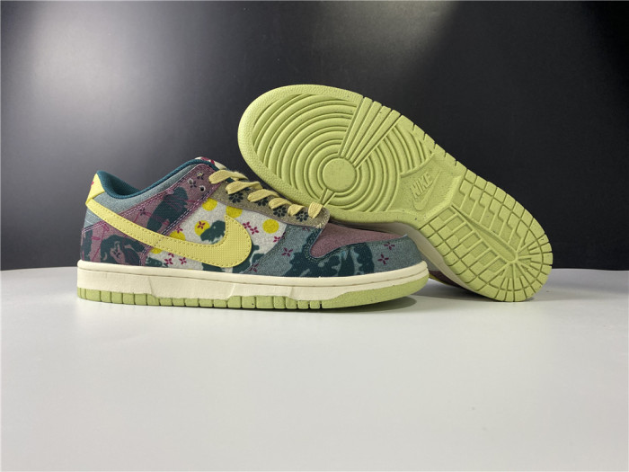 nike dunk low lemon wash multi-color cz9747-900