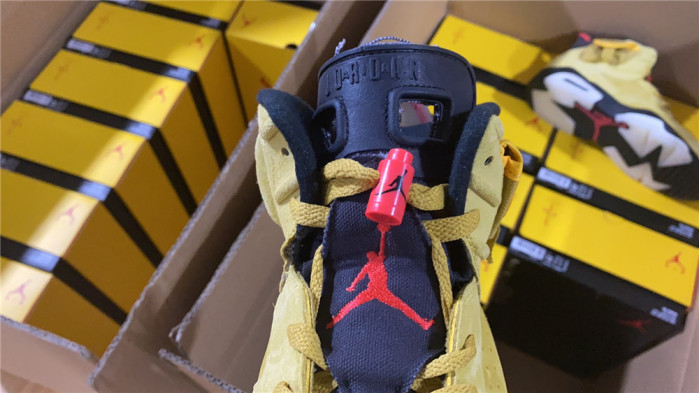 travis scott x air jordan 6 “yellow” - cn1084-300