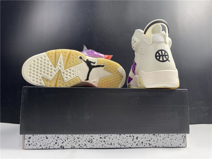 air jordan 6 retro quai54 sail black cz4152-101