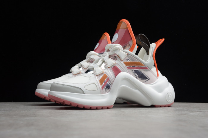 lovt white orange sneaker