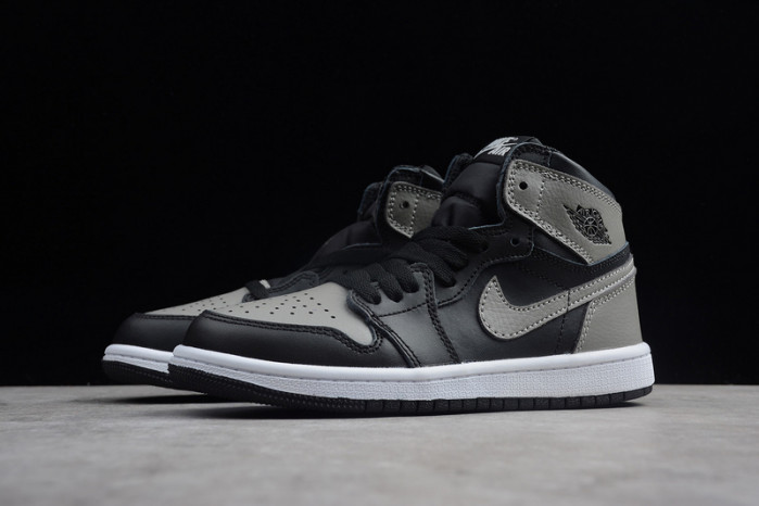 air jordan 1 kids retro high og shadow black grey aq2664-013
