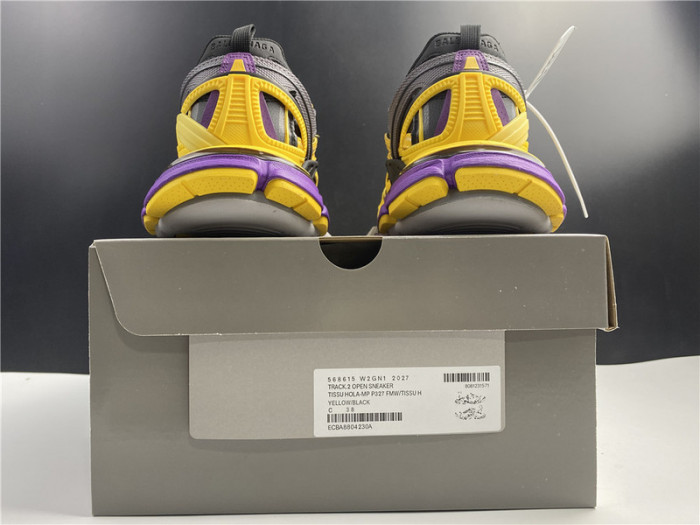 bl track trainers sneaker yellow grey 10604