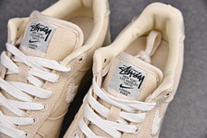 stussy nike air force 1 low “fossil stone” cz9084-200