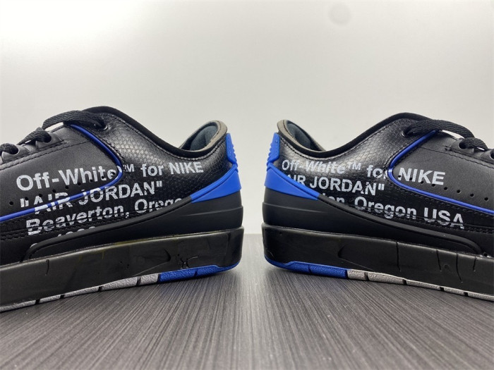 jordan 2 retro low sp off-white black blue dj4375-004