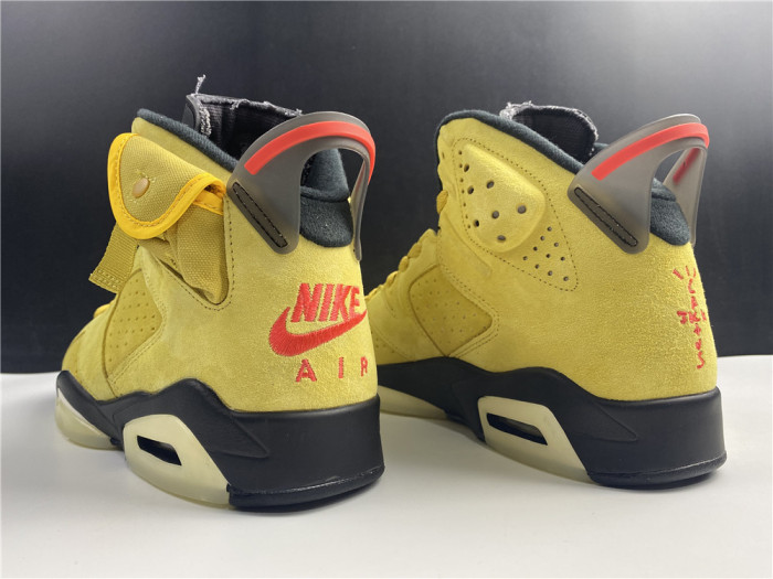 travis scott x air jordan 6 “yellow” - cn1084-300