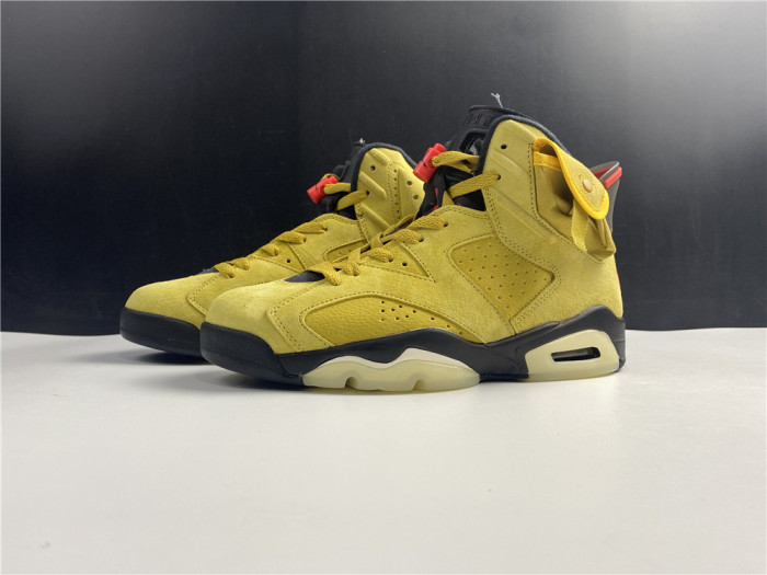 travis scott x air jordan 6 “yellow” - cn1084-300