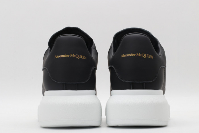 alex mcqu black white sole sneakers