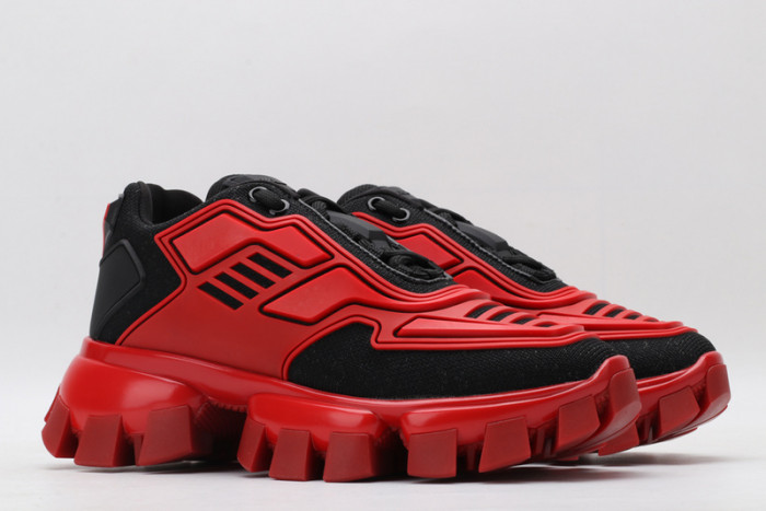 PRAD RED BLACK SNEAKERS