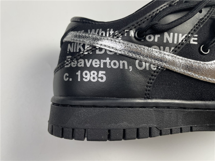 off-white x nike dunk low black dm1602-001