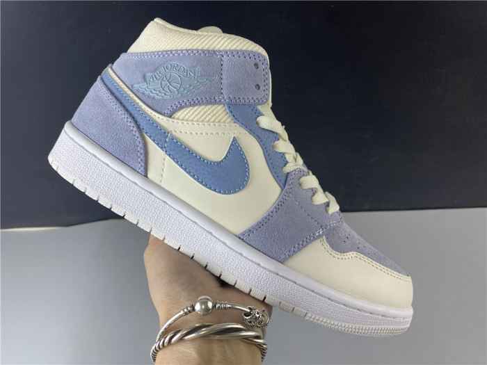 jordan 1 mid mix materials blue tan da4666-100