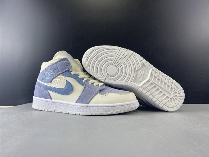 jordan 1 mid mix materials blue tan da4666-100