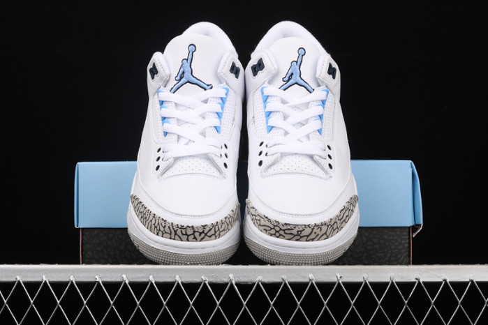 air jordan 3 retro “unc” white ct8532-104