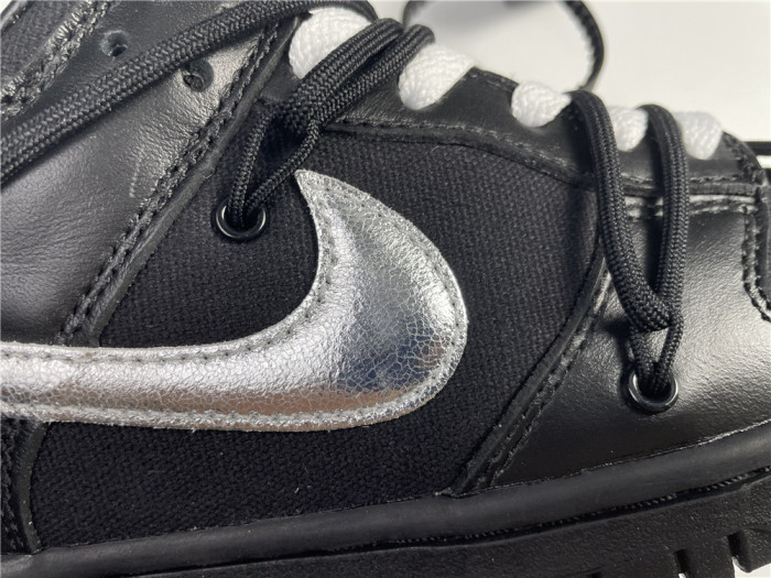 off-white x nike dunk low black dm1602-001