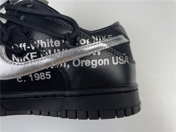off-white x nike dunk low black dm1602-001