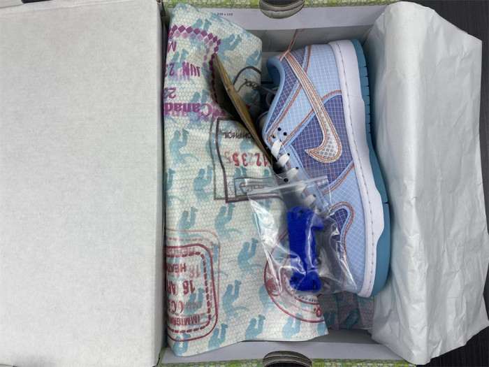 nike dunk low union passport pack argon dj9649-400