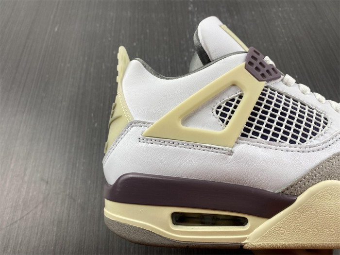 a ma maniere x air jordan 4 white grey purple 2022 dh6927-068