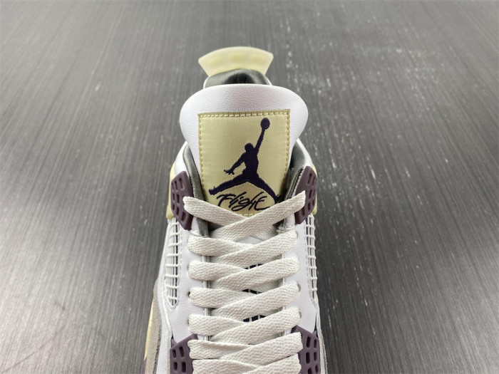 a ma maniere x air jordan 4 white grey purple 2022 dh6927-068