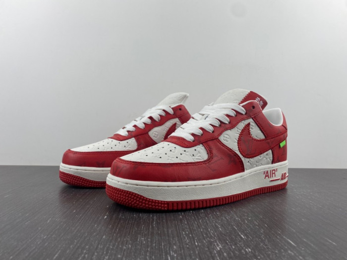 l**isV*t*n x nike air force lv white red