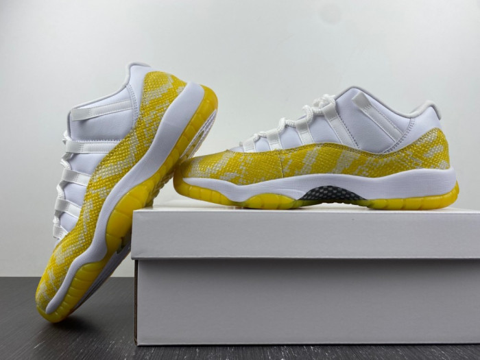 air jordan 11 low wmns “yellow snakeskin” ah7860-107