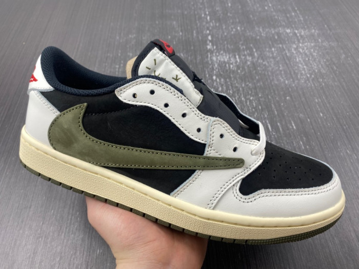 travis scott x air jordan 1 low og olive dz4137-106