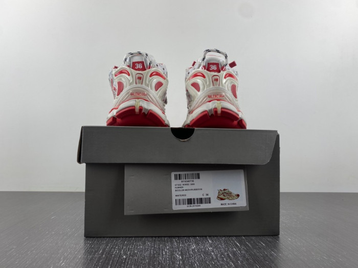 Ba*len*cia*ga runner white red 677402w3rb29060