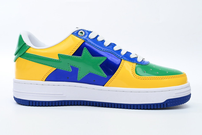 BAPE STA TO LOW BLACK YELLOW GREEN ORCHID 1180 191 004