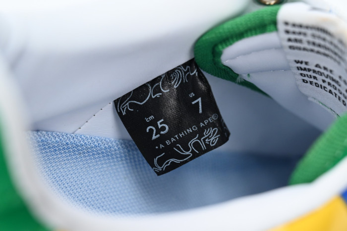 BAPE STA TO LOW BLACK YELLOW GREEN ORCHID 1180 191 004