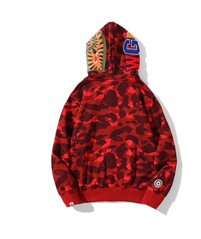 bp442 bape double hoods sweatshirt 100