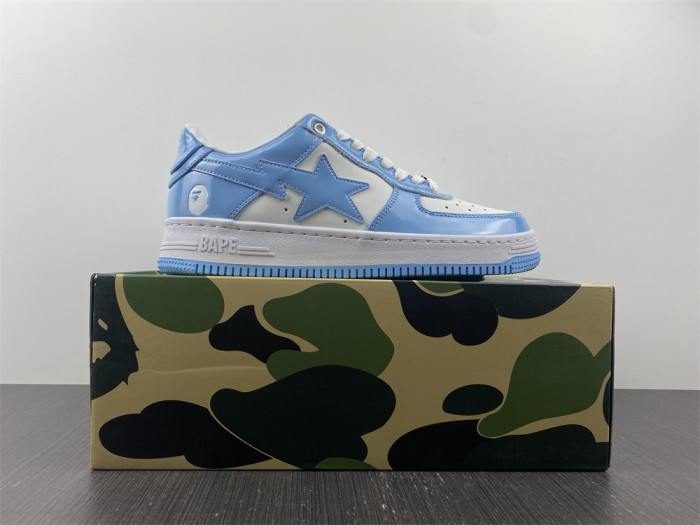 a bathing ape bape sta low blue 1h70191001