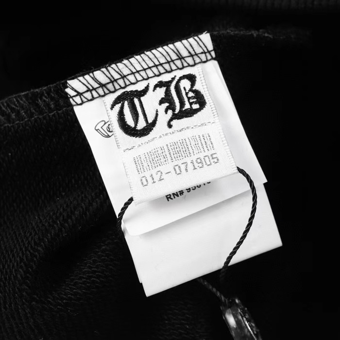 Ch*0me He**ts horseshoe floral zip up hoodie fw00150