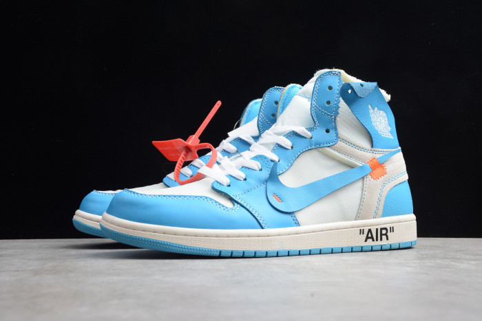 off-white air jordan 1 powder blue unc - aq0818-148