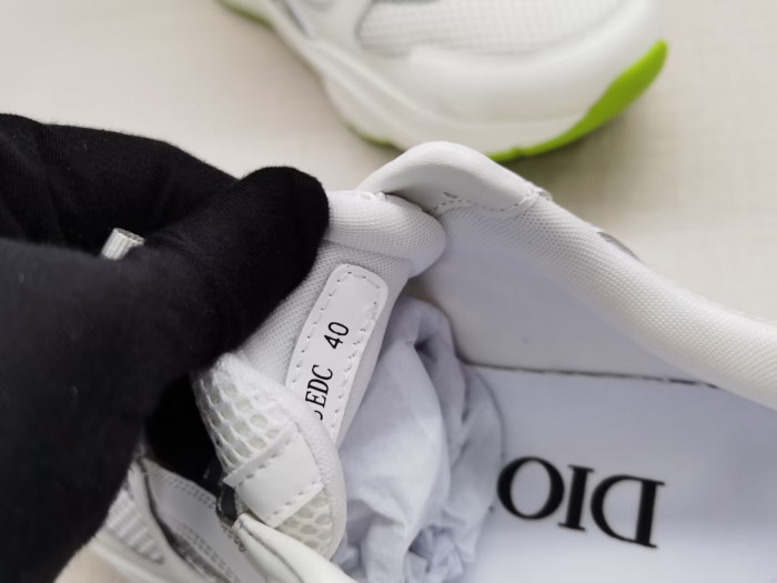 D*or b22 trainer white silver fluo green dr5874