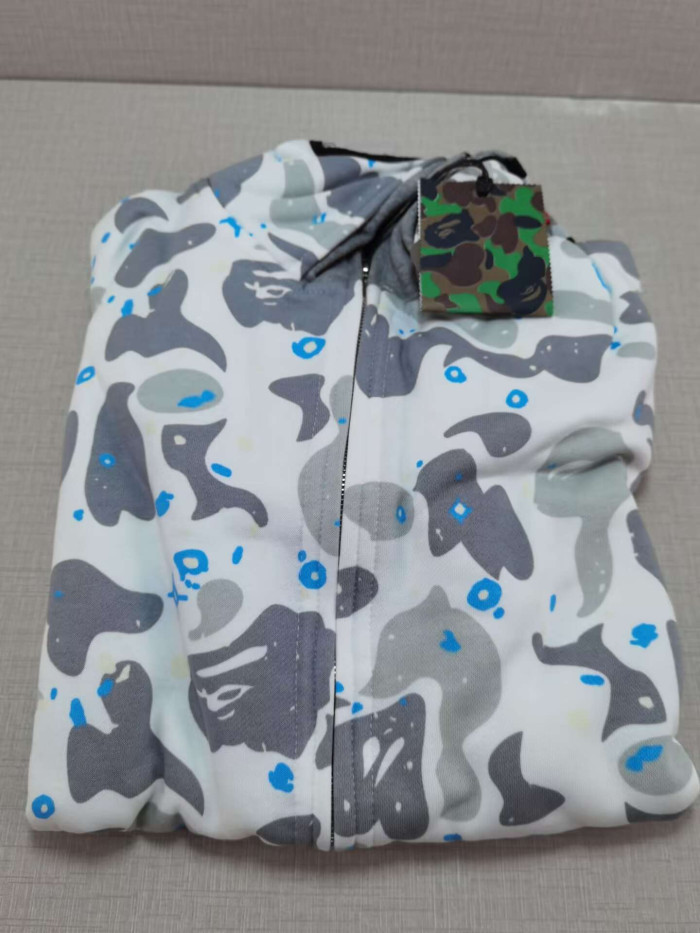 BP153 Bape Camouflage Shark Hoodies 20240906