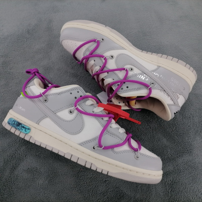 nike dunk low off-white lot 45 dm1602-101