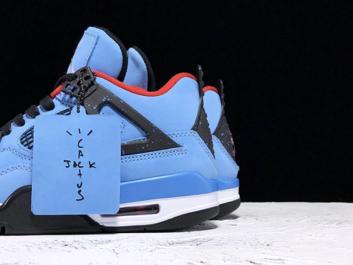 travis scott x air jordan 4 “houston oilers” university blue 308497-406