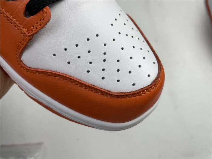 nike sb dunk low white black orange dh3228-161
