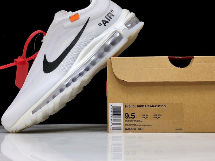 off white x air max 97 the ten white cone ice blue - aj4585-100