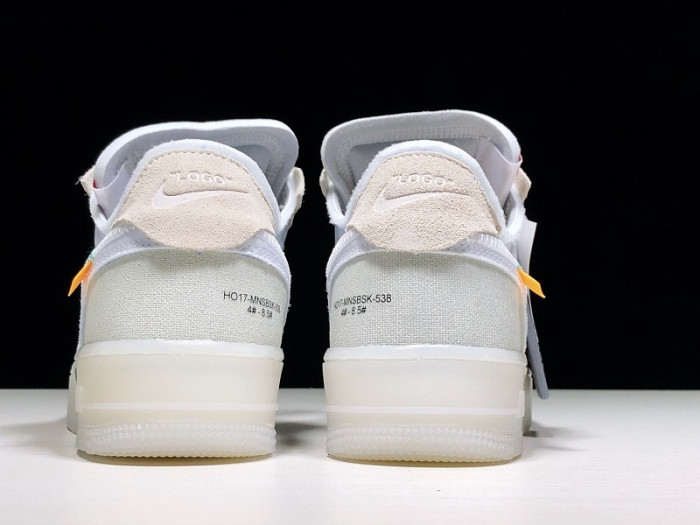 nike air force 1 low off-white all white - ao4606-100
