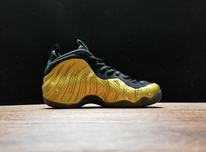 air foamposite pro “metallic gold” black mens 624041-701
