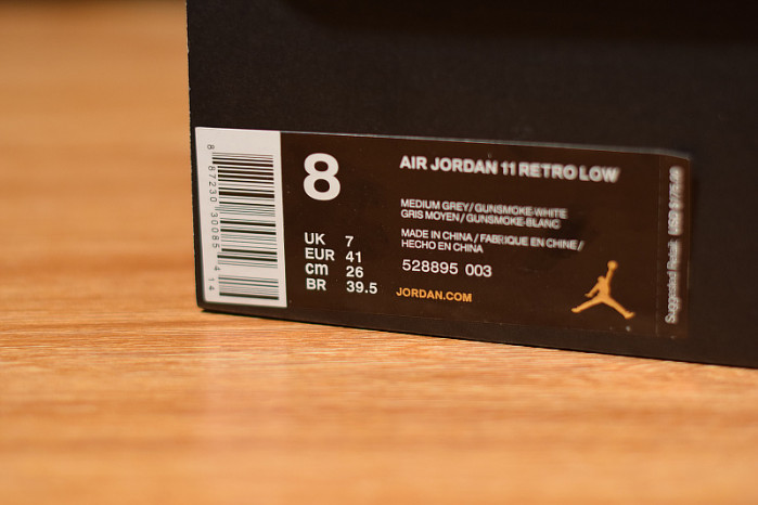 air jordan 11 low cool grey 528895-003