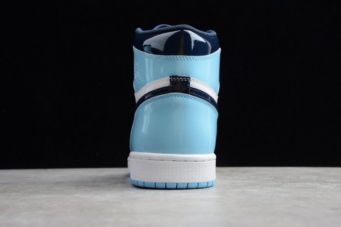 air jordan 1 unc blue chill patent leather cd0461-401