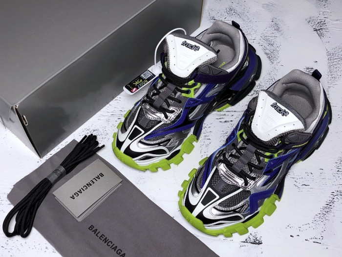 bl track trainers sneaker purple grey yellow h903p067