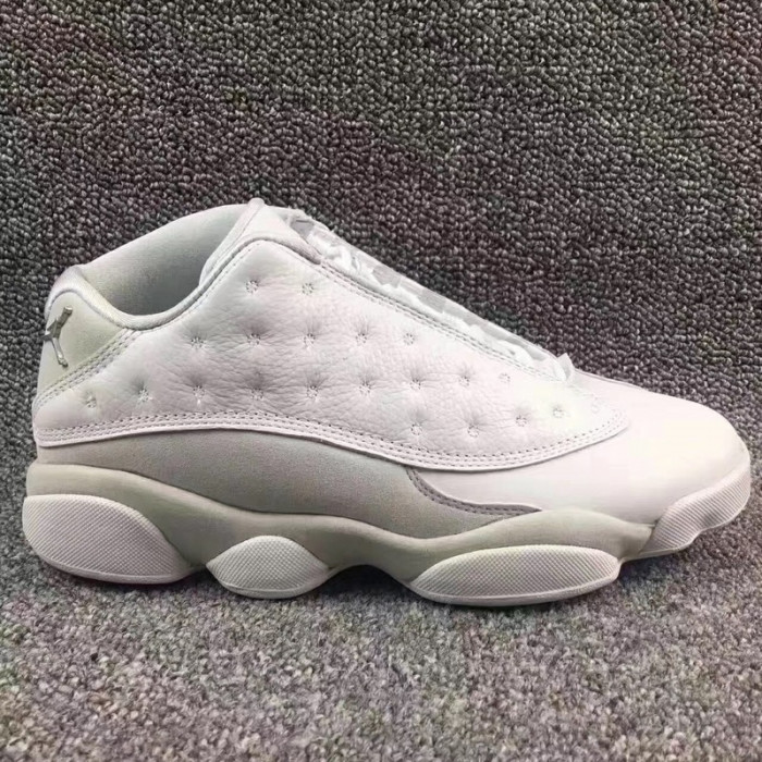 air jordan 13 low“pure money” white mens 310810-100