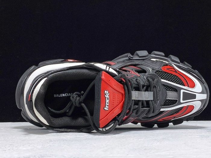 bl track trainers sneaker black red h903p081