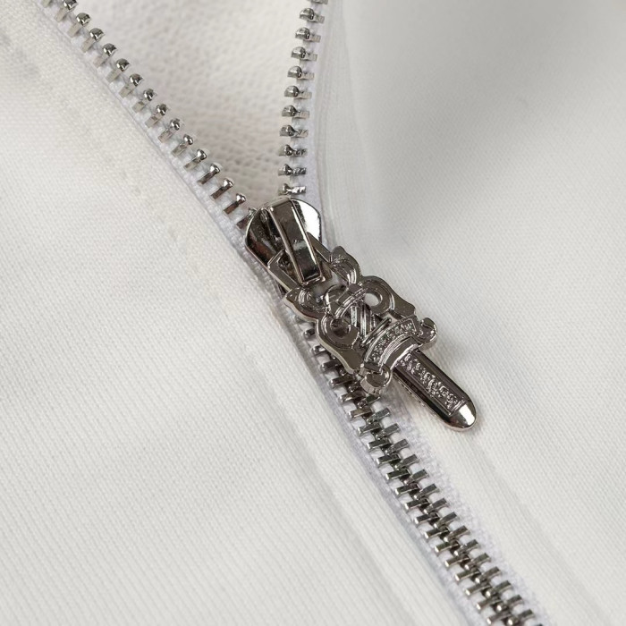 Ch*0me He**ts horseshoe floral zip up hoodie fw00151