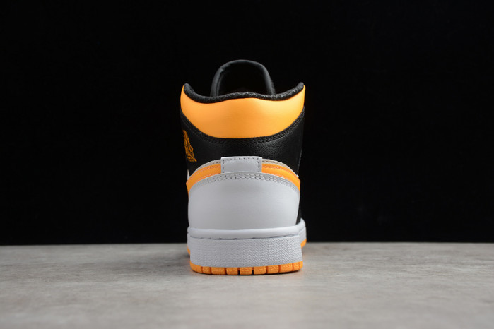 wmns air jordan 1 mid se "orange black" - cv5276 107