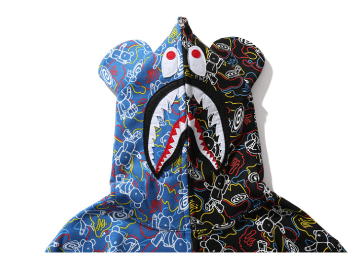 bp436 bape hoodie with ears 102